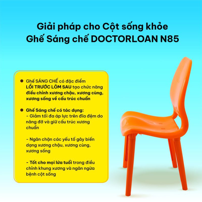 Ghế sáng chế DoctorLoan N85 CHÂN NGẮN